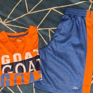 Pro Player Orange Kids Tee with GOAT Design